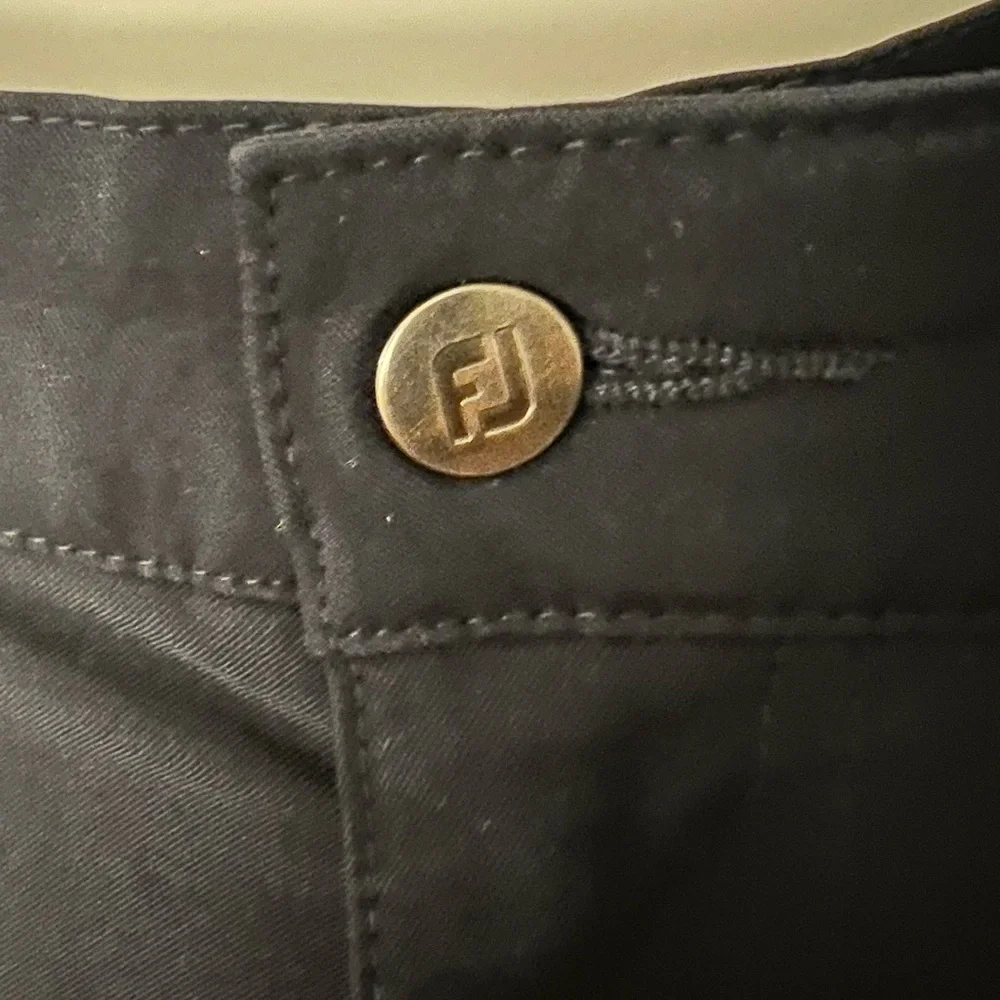 FJ Men’s Classic Navy Blue Golf Pants with White Stitching